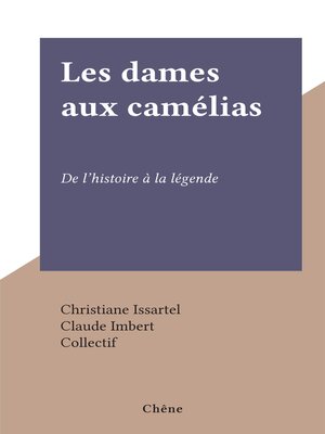 cover image of Les dames aux camélias